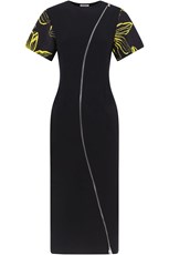 Nina Ricci CURVED ZIP DRESS BLACK